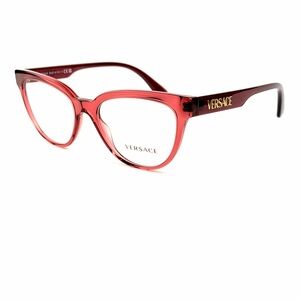 Versace Mod 3315 5357 Transparent Red Plastic New Authentic
